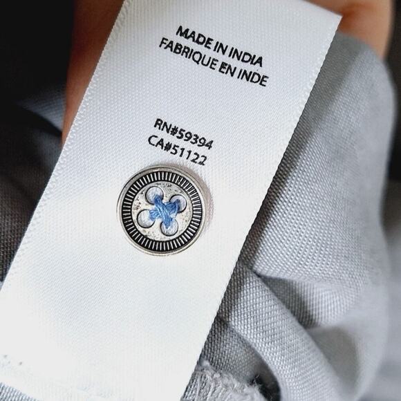 Beach Lunch Lounge Taylor Shirt Dress Large Chambray Tunic Lyocell Tencel - Picture 8 of 11